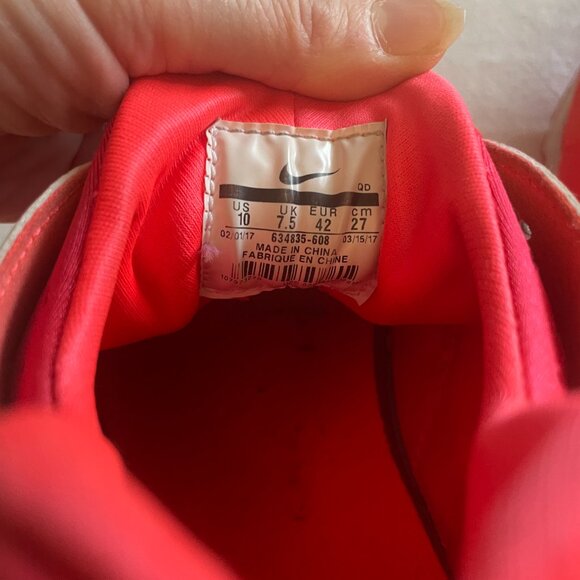 Nike Air Huarache Run 2017 – Red & White Men’s Sneakers – Size 10 - Picture 7 of 8